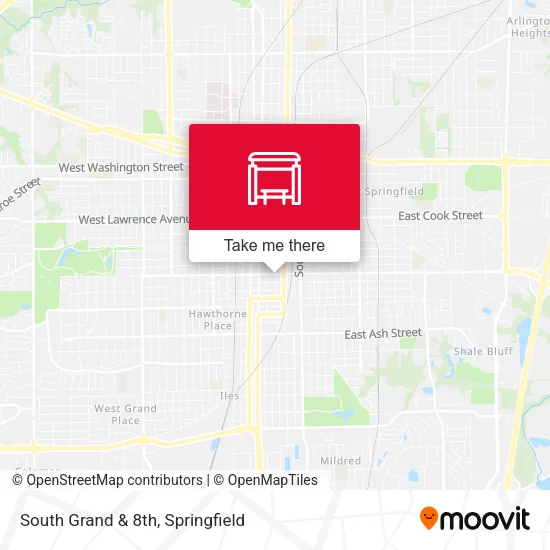 South Grand & 8th map