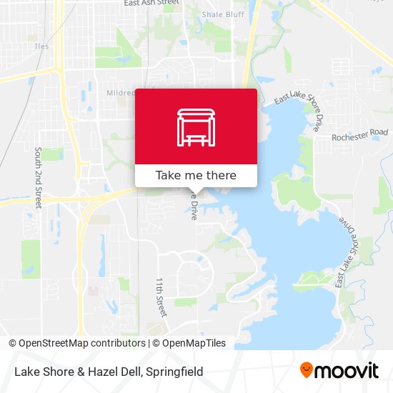 Lake Shore & Hazel Dell map