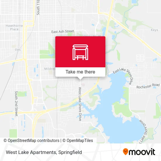 West Lake Apartments map