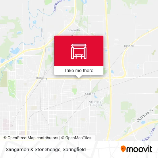 Sangamon & Stonehenge map