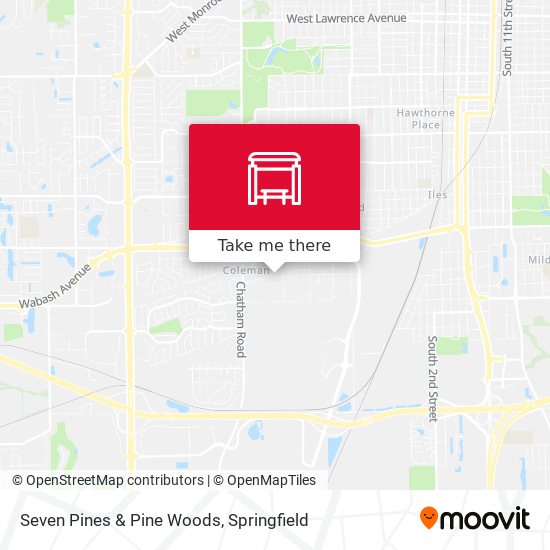 Seven Pines & Pine Woods map