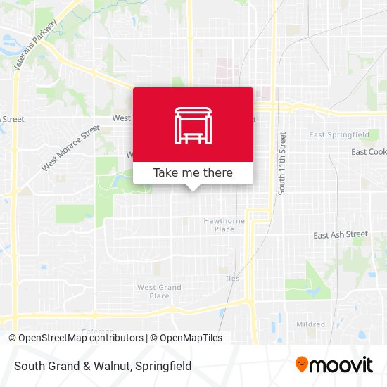 South Grand & Walnut map