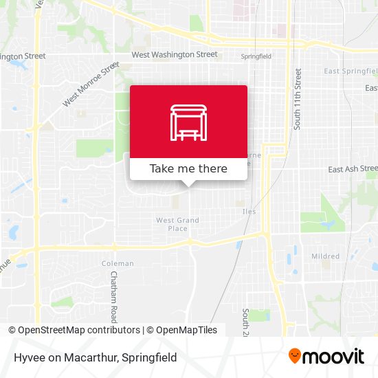 Hyvee on Macarthur map