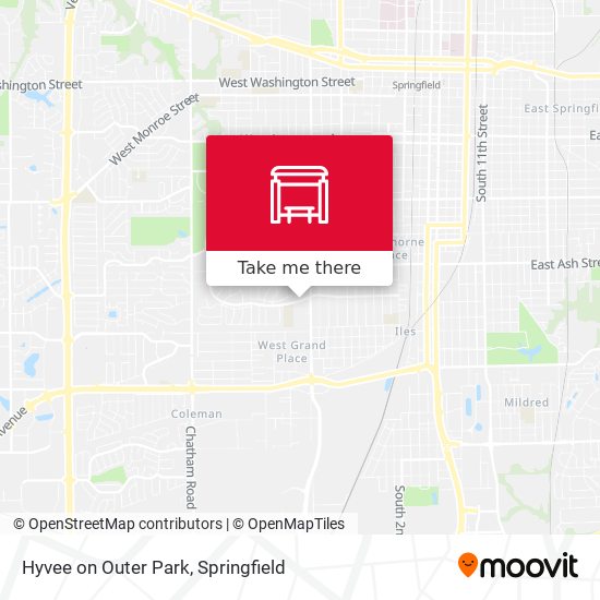 Mapa de Hyvee on Outer Park