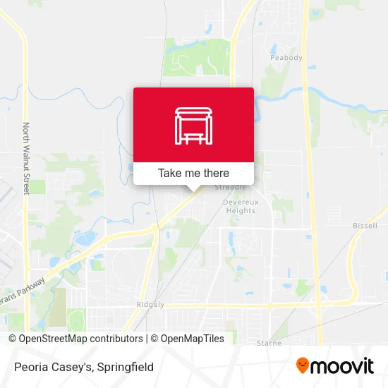 Mapa de Peoria Casey's