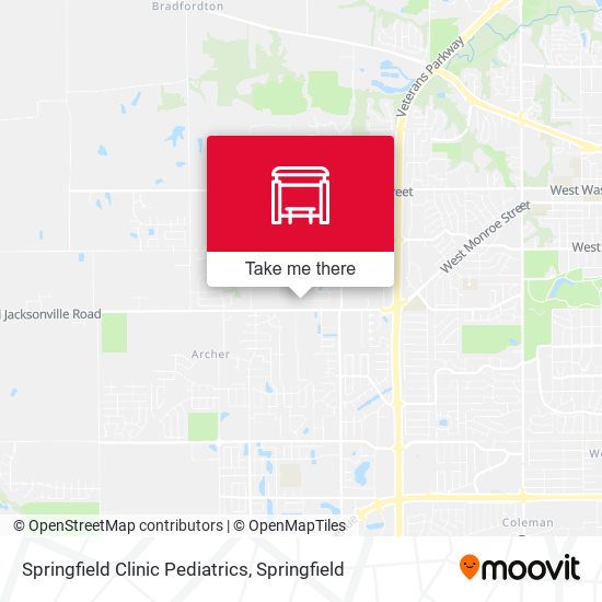 Springfield Clinic Pediatrics map