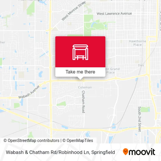 Mapa de Wabash & Chatham Rd / Robinhood Ln