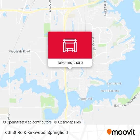 6th St Rd & Kirkwood map