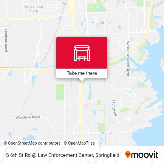 S 6th St Rd @ Law Enforcement Center map