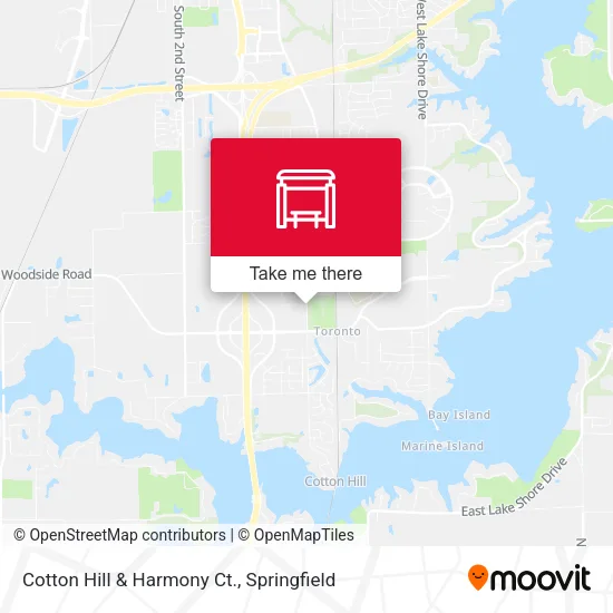 Mapa de Cotton Hill & Harmony Ct.