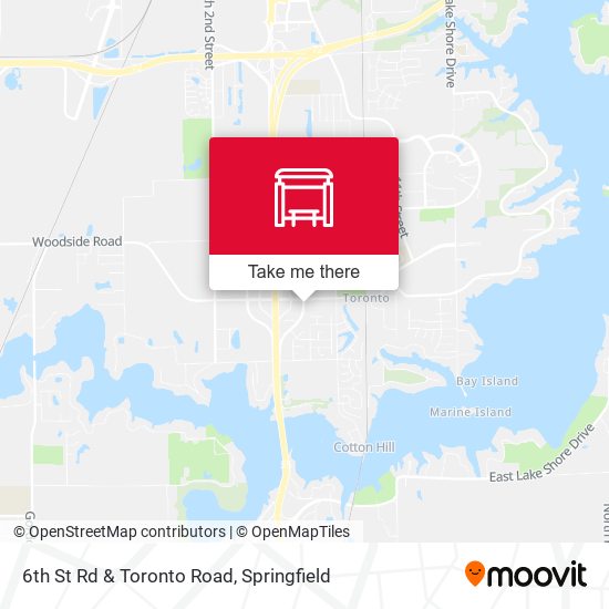 6th St Rd & Toronto Road map