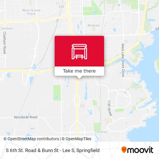 Mapa de S 6th St. Road & Bunn St - Lee S