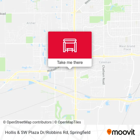 Mapa de Hollis & SW Plaza Dr / Robbins Rd