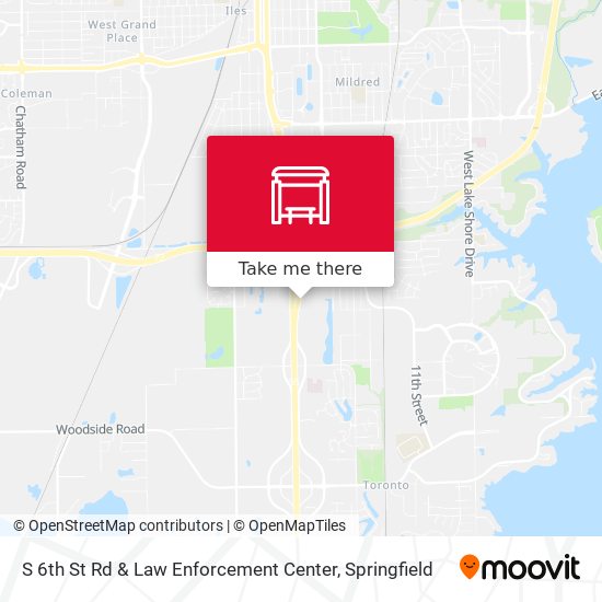 S 6th St Rd & Law Enforcement Center map