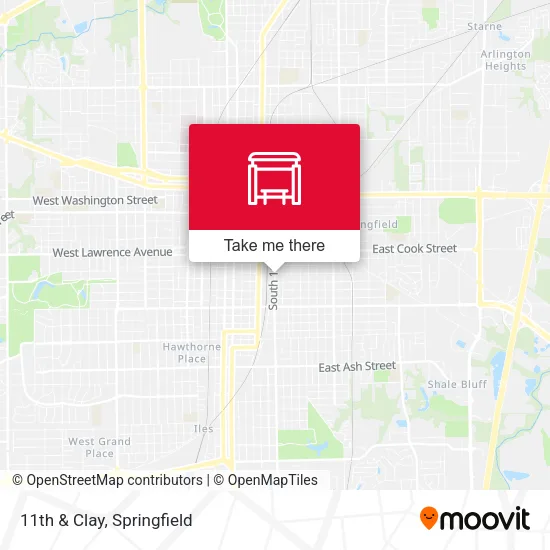 11th & Clay map