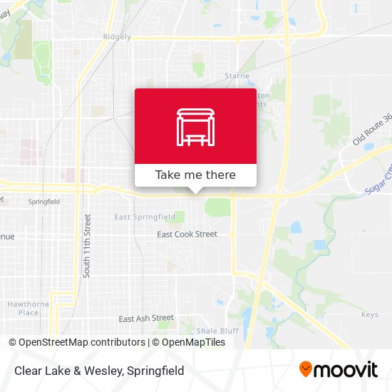 Clear Lake & Wesley map