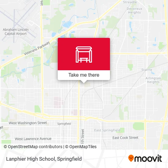 Lanphier High School map