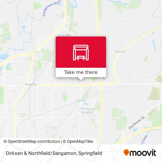 Dirksen & Northfield/Sangamon map