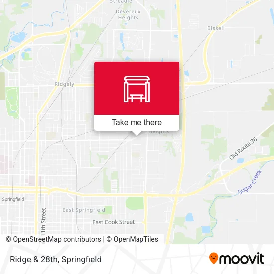 Mapa de Ridge & 28th