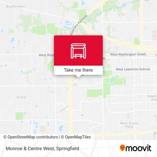 Monroe & Centre West map