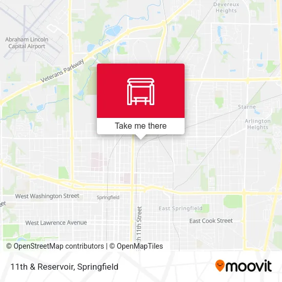 Mapa de 11th & Reservoir