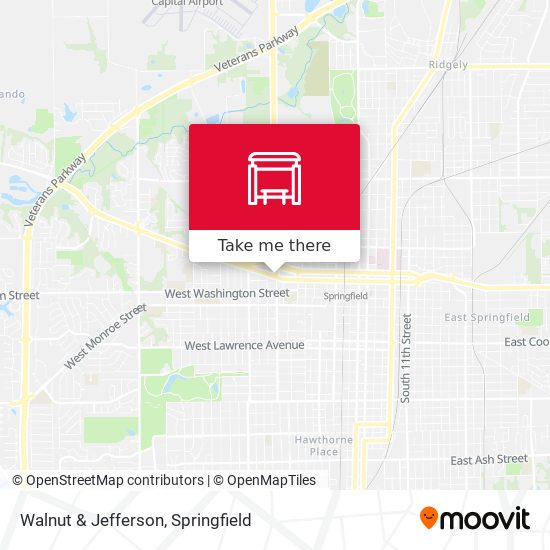 Walnut & Jefferson map