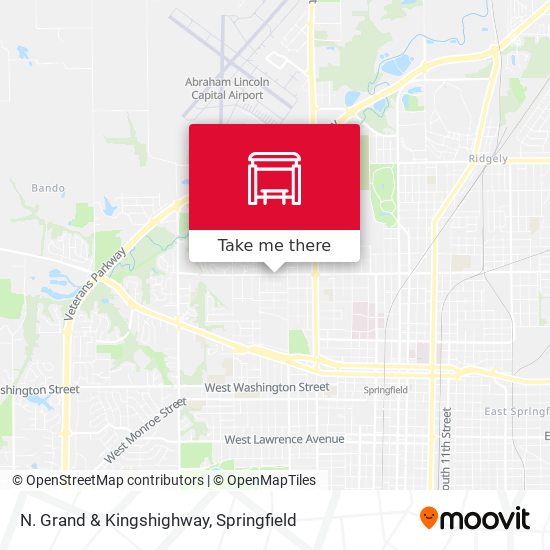 N. Grand & Kingshighway map