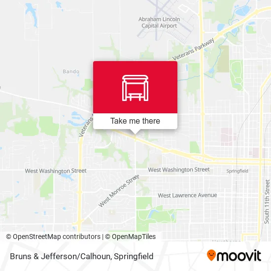 Mapa de Bruns & Jefferson/Calhoun