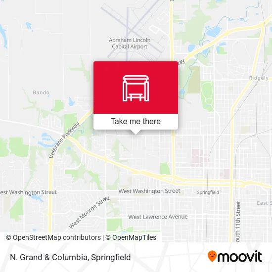 Mapa de N. Grand & Columbia
