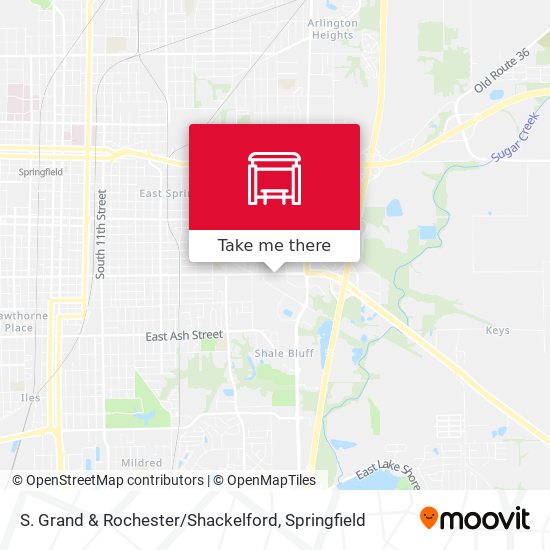 S. Grand & Rochester / Shackelford map