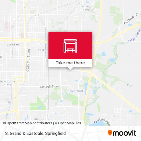 S. Grand & Eastdale map