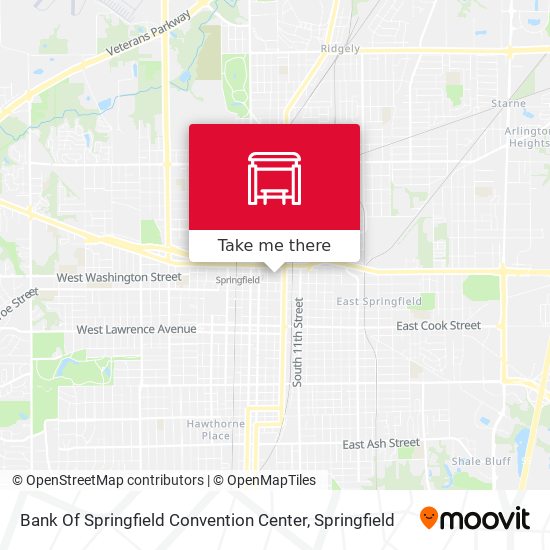 Mapa de Bank Of Springfield Convention Center