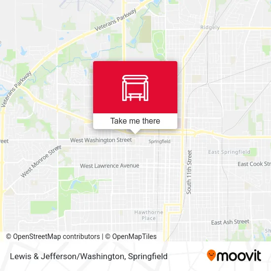Mapa de Lewis & Jefferson/Washington