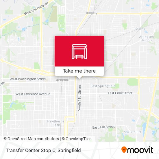 Mapa de Transfer Center Stop C