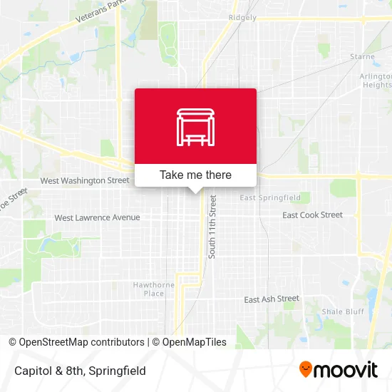 Mapa de Capitol & 8th
