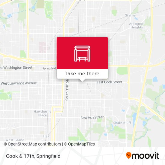 Cook & 17th map