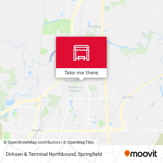 Dirksen & Terminal Northbound map
