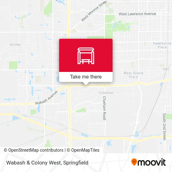 Mapa de Wabash & Colony West