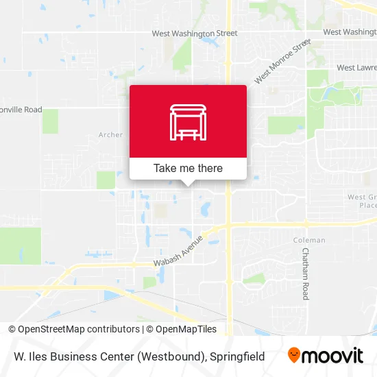 Mapa de W. Iles Business Center (Westbound)