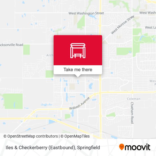 Iles & Checkerberry (Eastbound) map