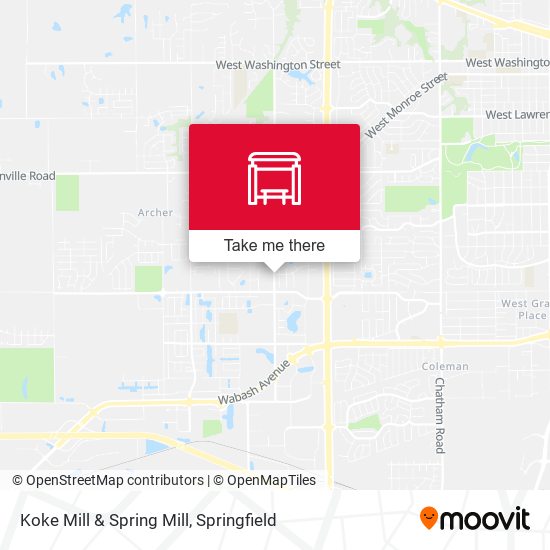 Koke Mill & Spring Mill map
