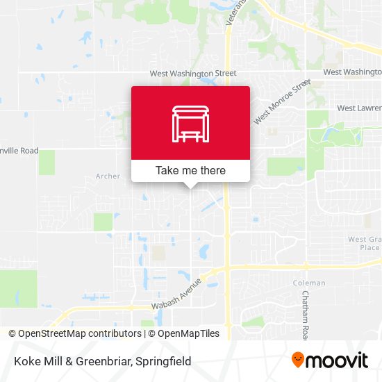 Koke Mill & Greenbriar map