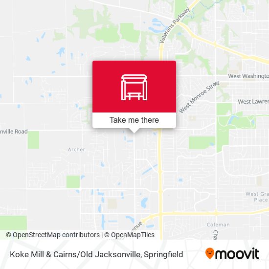 Koke Mill & Cairns / Old Jacksonville map