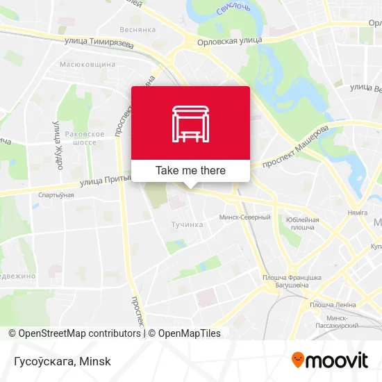 Гусоўскага map