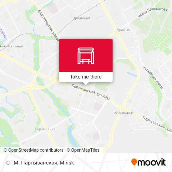 Ст.М. Партызанская map