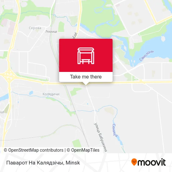 Паварот На Калядзічы map