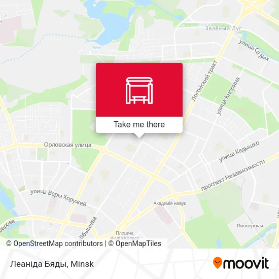 Леаніда Бяды map