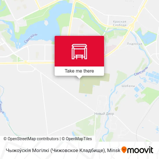 Чыжоўскія Могілкі (Чижовское Кладбище) map