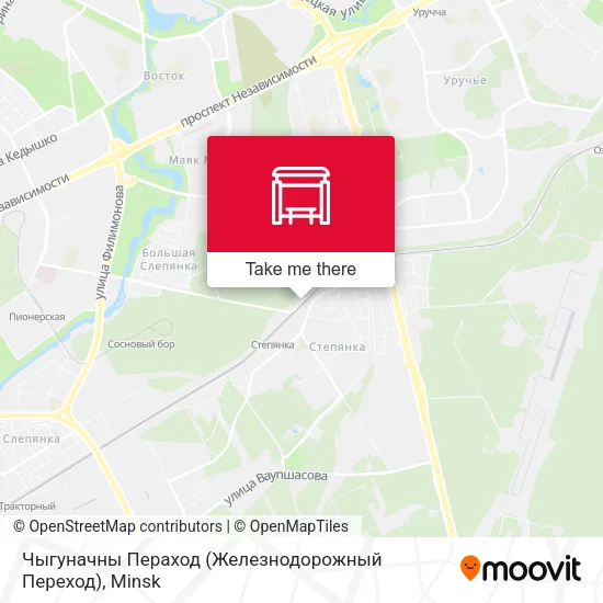 Чыгуначны Пераход (Железнодорожный Переход) map