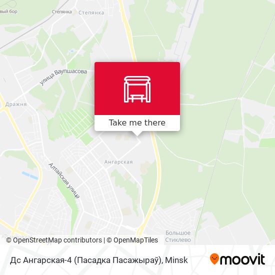 Дс Ангарская-4 (Пасадка Пасажыраў) map